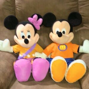 Disney Mickey & Minnie Mouse Large Stuffed Toys